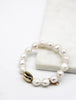 Pearl Bracelet - Gold Bean