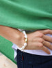Pearl Bracelet - Gold Bean