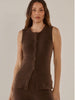Shona Knit Vest - Espresso
