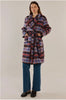 Oslo Coat - Purple/Orange Check