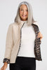 Aurelia Reversible Puffer - Leopard Beige