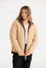 Ellis Reversible Puffer - Chocolate/ Taupe