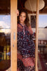 Carnation Dress - Navy Poppy