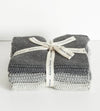 Lavette Washcloths Set of 3 - Grey