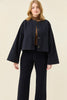 Farida Convertible Coat - Navy