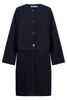 Farida Convertible Coat - Navy