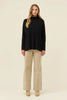 Juno Relaxed Roll Neck Jumper - Onyx