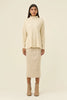 Juno Relaxed Roll Neck Jumper - Canvas