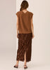 Loren Cable Vest - Toffee