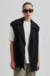 Fique Oversized Waistcoat - Black