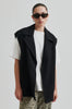 Fique Oversized Waistcoat - Black