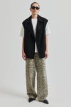 Fique Oversized Waistcoat - Black