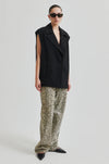 Fique Oversized Waistcoat - Black