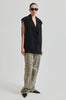 Fique Oversized Waistcoat - Black