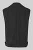 Fique Oversized Waistcoat - Black