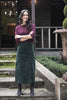 Va Va Velour Skirt - Pine