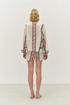 Dreamy Shirt - Navy/Red Jacquard