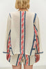 Dreamy Shirt - Navy/Red Jacquard