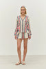 Dreamy Shirt - Navy/Red Jacquard
