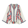 Dreamy Shirt - Navy/Red Jacquard