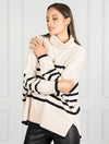 Samantha Striped Knit - Ecru/Black