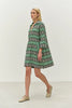 Grateful Short Dress - Green/Black Jacquard