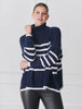 Samantha Striped Knit - Navy/White