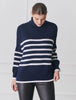 Samantha Striped Knit - Navy/White