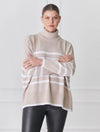 Samantha Striped Knit - Ecru/White