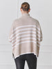 Samantha Striped Knit - Ecru/White