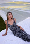 Crumpet Dress - Black Swirl