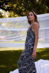 Crumpet Dress - Black Swirl