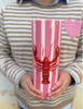 Pink Stripe Lobster Vase