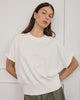 Lucy Knit Tee - Cream