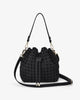 Box Weave Bucket Bag - Navy
