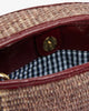 Linton Cross Body Bag - Burgundy Weave