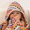 Pom Pom Hooded Baby Towel - Multi