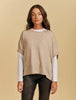 Macie Cashmere Knit Top - Oatmeal