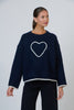 Namastai Heart Knit - Bleu Mix