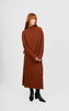 Sophie Panelled Flared Skirt - Cognac