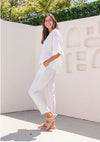 Ascot Linen Pants - White