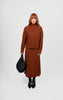 Sophie Panelled Flared Skirt - Cognac