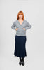 Sophie Panelled Flared Skirt - Ink