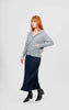 Sophie Panelled Flared Skirt - Ink