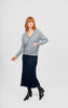 Sophie Panelled Flared Skirt - Ink