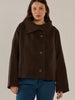 Prue Pea Coat - Chocolate