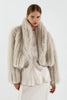 Giselle Cropped Coat - Champagne