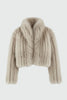 Giselle Cropped Coat - Champagne