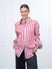 Charlie Wide Stripe Shirt - Red