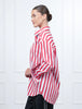 Charlie Wide Stripe Shirt - Red